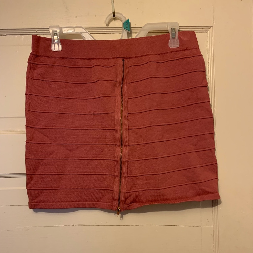 Zip Up Bodycon Skirt